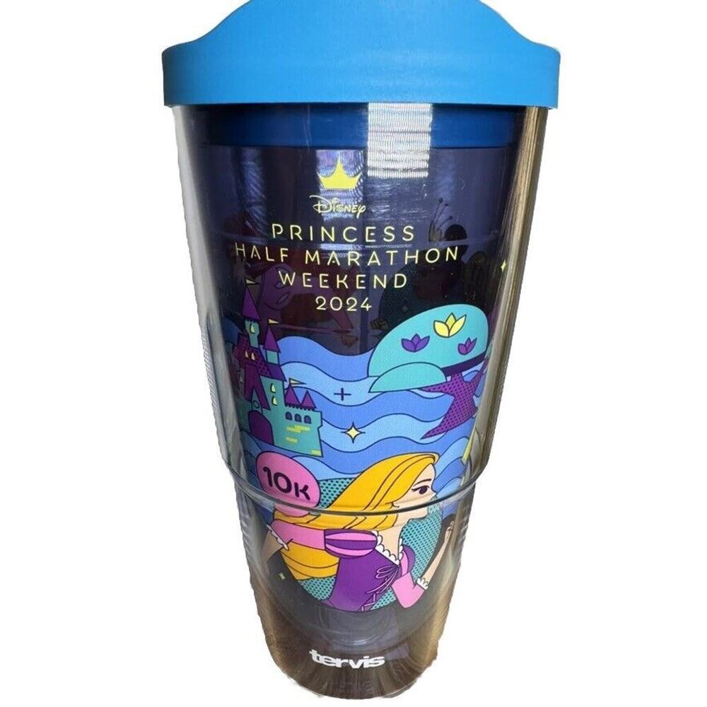 2024 Walt Disney World RunDisney Princess Marathon Tiana Ariel Tervis Tumbler